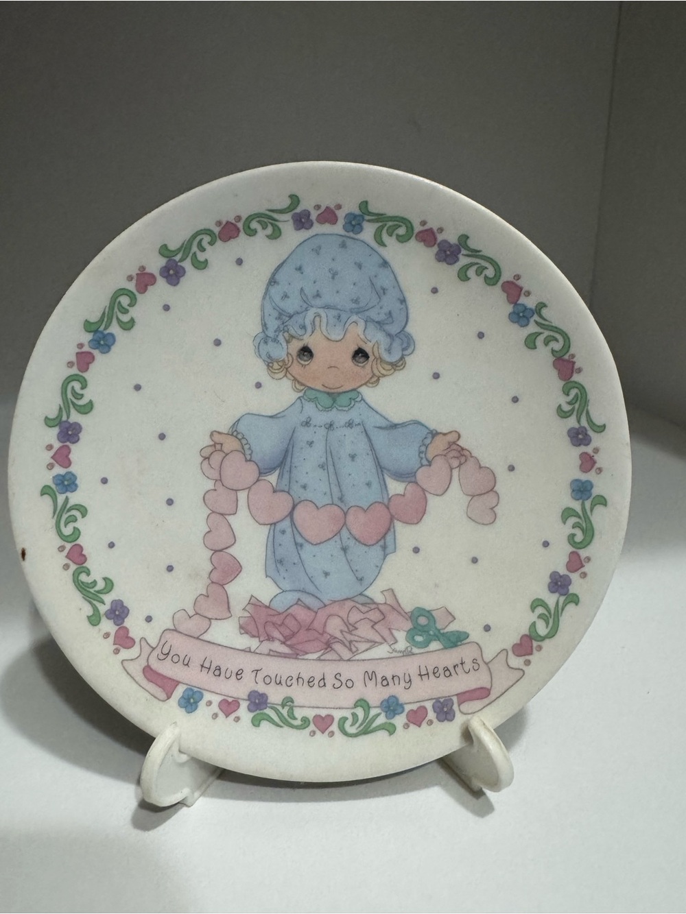 Plate with Precious Moments design
